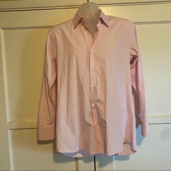 BOSS Hugo Boss Light Pink Dress Shirt 16 1/2 34/35 - Picture 9 of 12